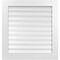 Ekena Millwork Vertical Surface Mount PVC Gable Vent: Functional, w/ 3-1/2"W x 1"P Standard Frame, 32"W x 34"H GVPVE32X3401SF - alternate 1